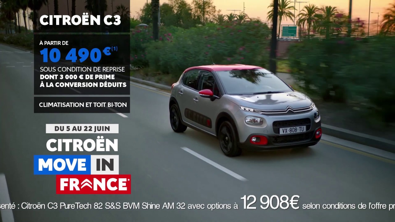 Citroën Move in France, partez enfin pour de vrai avec Citroën C3