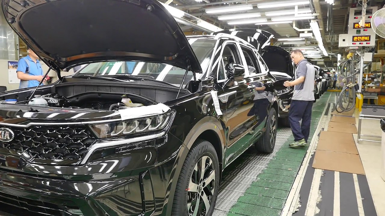 Kia Sorento production line video mp4 HD 1080   WEB H264 4000