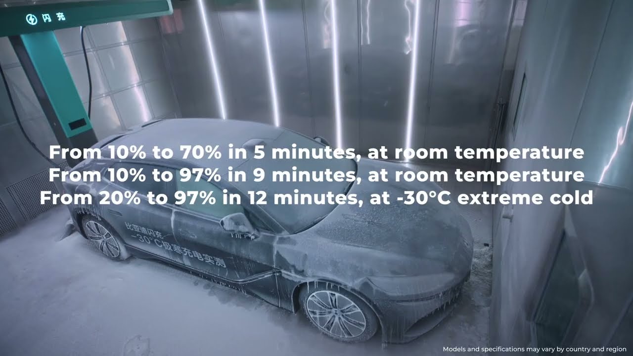 Extreme Conditions BYD 2nd Generation Blade Battery and FLASH Charging Technology Testing