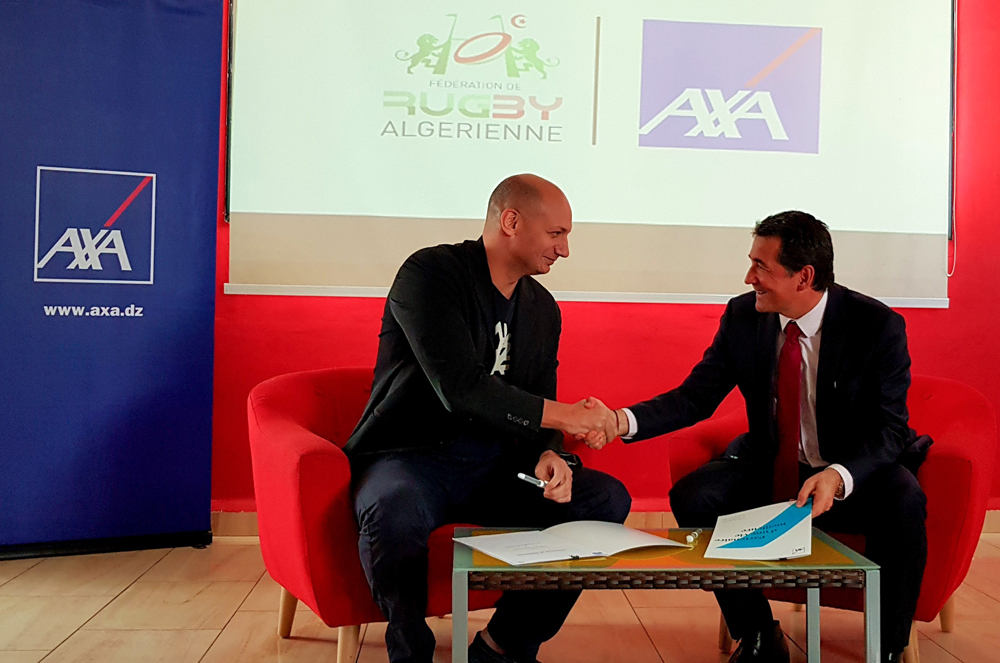 AXA Assurances Algérie s'engage dans le rugby en devenant partenaire de la Fédération Algérienne