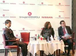 Conférence de presse, lancement du projet usine Nissan en Algérie