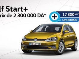 Offre crédit sans intérêt sur la Volkswagen Golf Start+