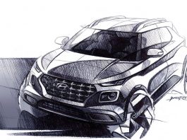 Croquis du nouveau Crossover de Hyundai