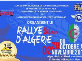 Rallye d’Algérie affiche officielle