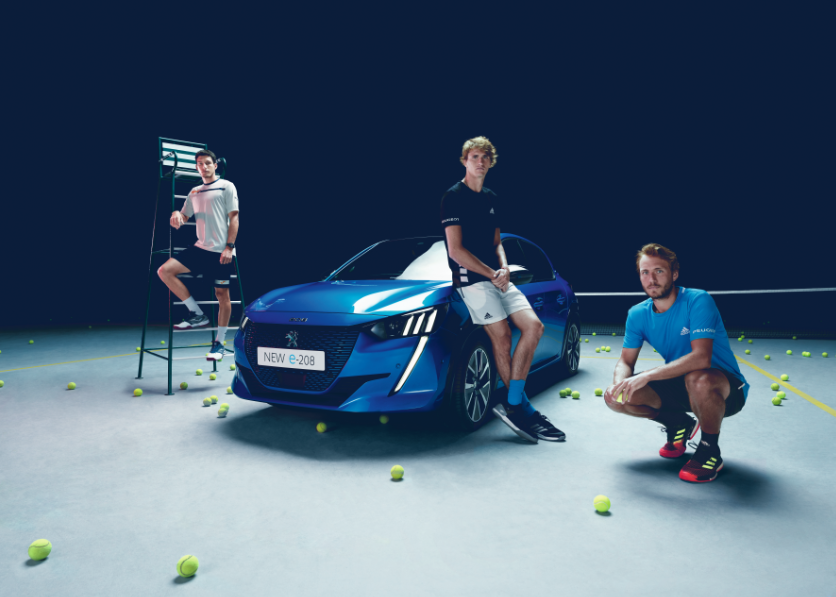 La nouvelle PEUGEOT e-208 au cœur la dernière campagne de communication au Roland-Garros 2019