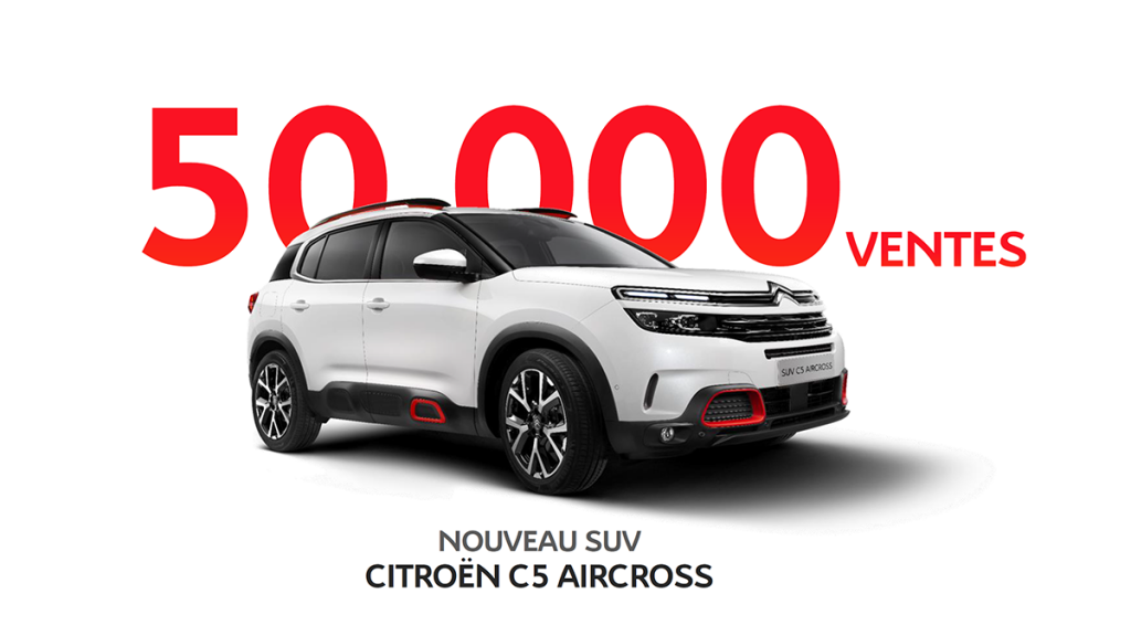 Citroen C5 Aircross : 50 000 unités écoulées après 6 mois de son lancement