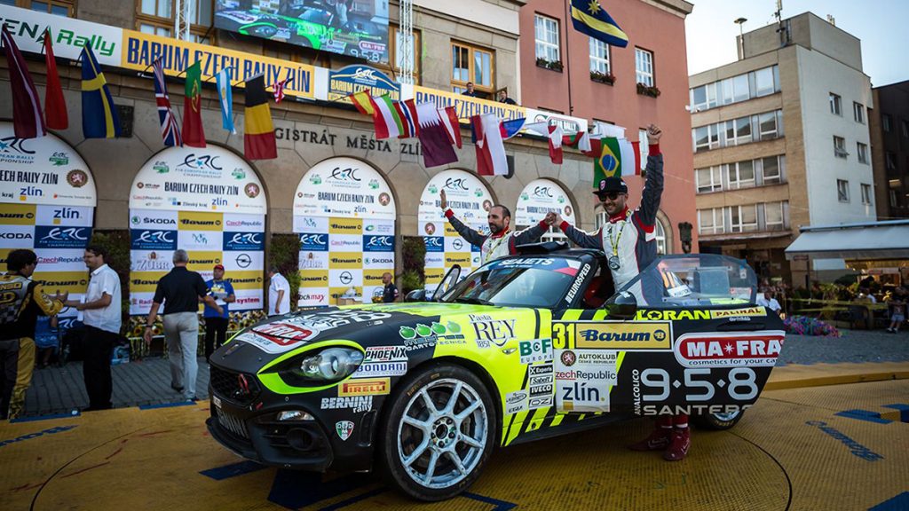 Victoire pour l’Abarth 124 rally au Championnat d’Europe ERC2 en République Tchèque Abarth 124 Europe ERC2