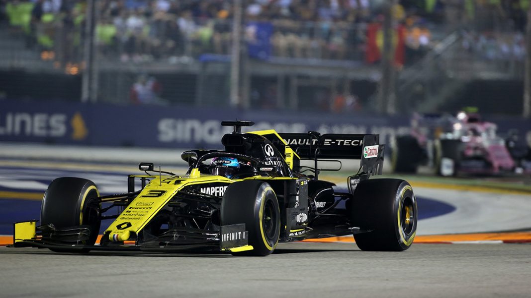 Renault F1 au Grand Prix Singapore Airlines de Singapour de Formule 1 2019, dimanche