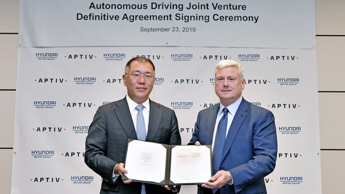 Hyundai Motor Group et Aptiv s'associent pour la conduite autonome
