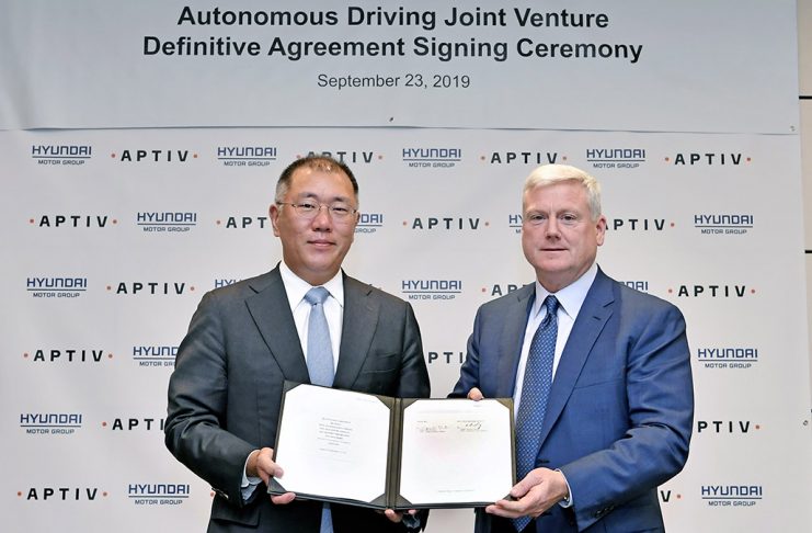 Hyundai Motor Group et Aptiv s'associent pour la conduite autonome