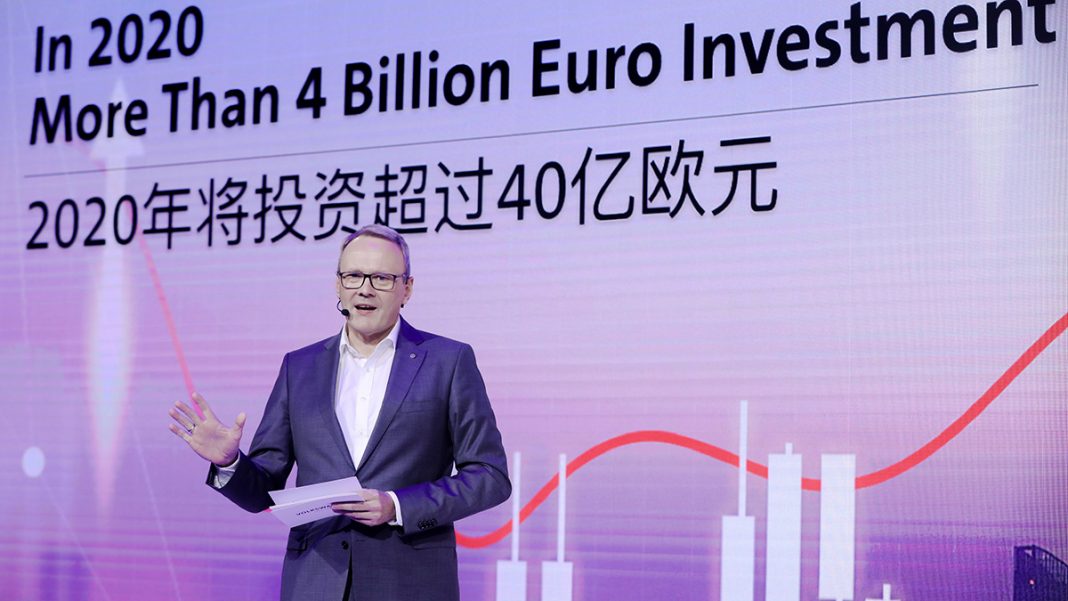 Volkswagen Group China va investir plus de 4 milliards d’euros en 2020