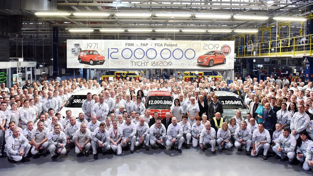 Le cap des 12 millions de voitures produites est franchi à l’usine Fiat Chrysler Automobiles de Tychy en Pologne