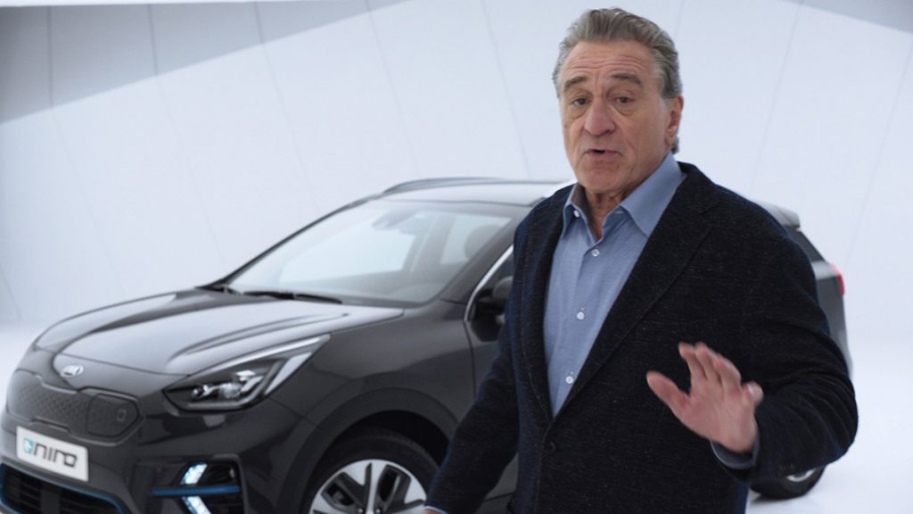 Kia e-Niro : nouvelle campagne avec Robert De Niro en tête d’affiche Pub Kia Robert De Niro