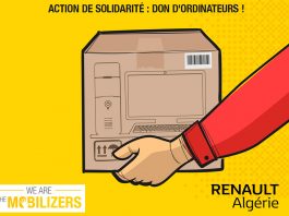 Renault Algérie Don d'ordinateurs