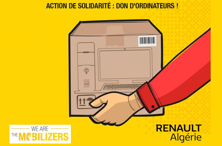 Renault Algérie Don d'ordinateurs