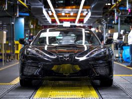 Regular production of the 2020 Chevrolet Corvette Stingray coupe