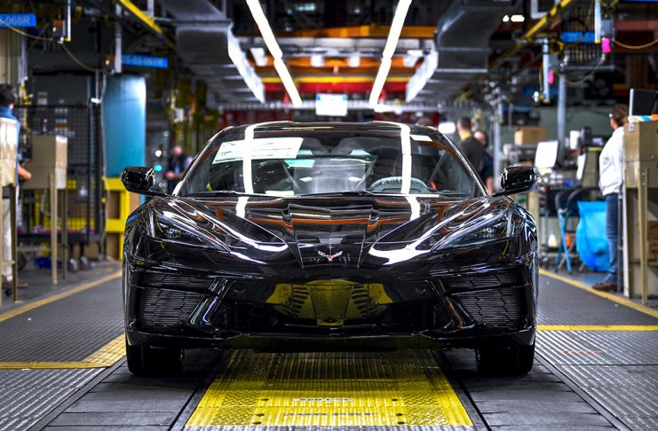 Regular production of the 2020 Chevrolet Corvette Stingray coupe