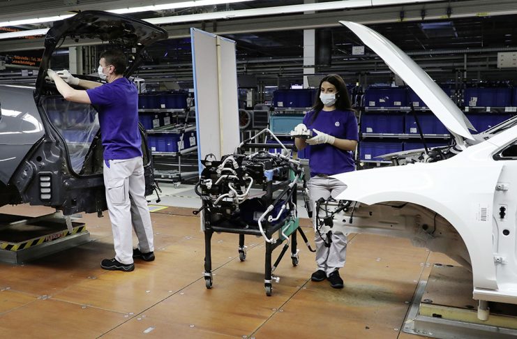 Reprise progressive de la production chez Volkswagen