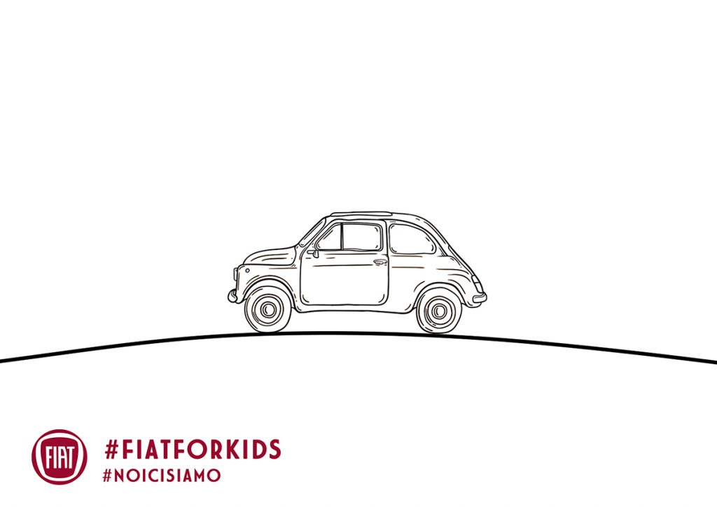 #fiatforkids - Fiat lance son cahier de coloriage 500, en pensant aux jeunes enfants