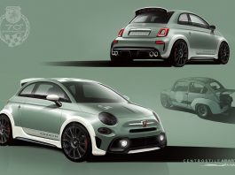 Abarth 695 70° Anniversario and 1966 Abarth 1000 Corsa - sketches