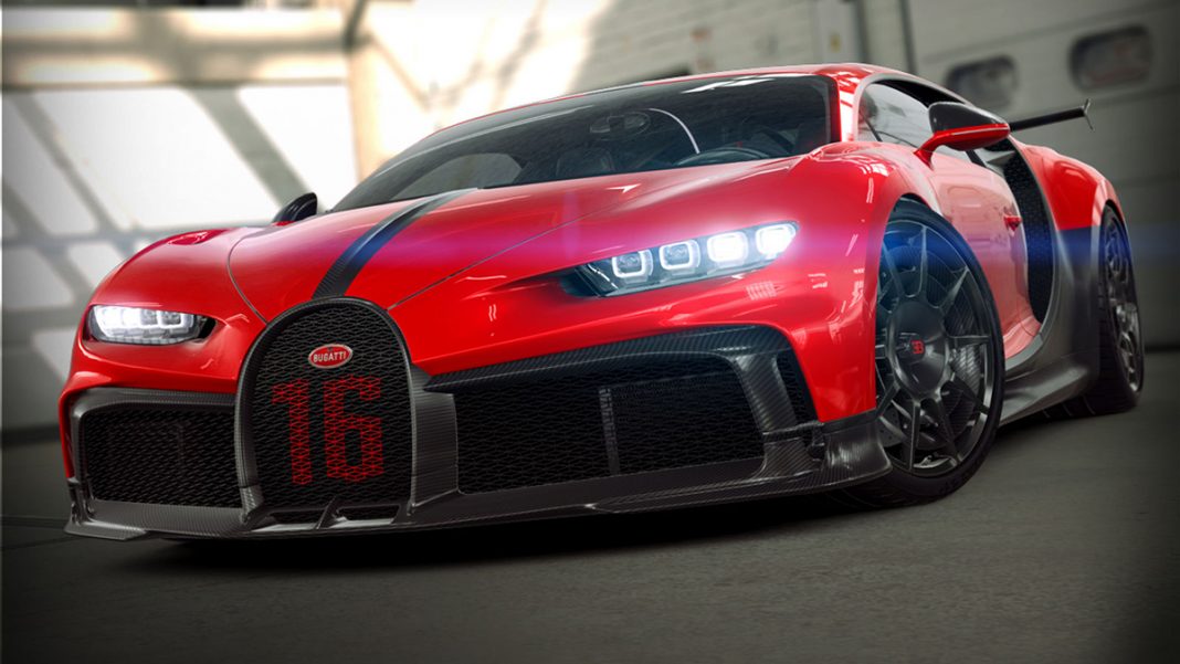 Plus de 2,4 millions d’essais virtuels de la Bugatti Chiron Pur Sport