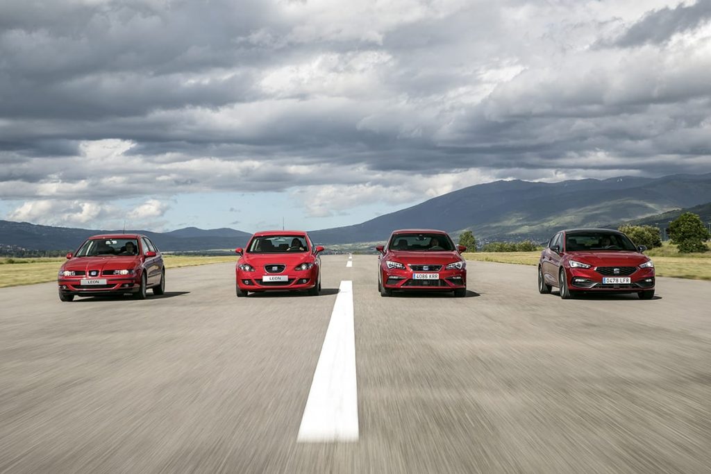 Les 4 générations de SEAT Leon racontent une histoire d'innovation qui s'étend sur plus de 20 ans