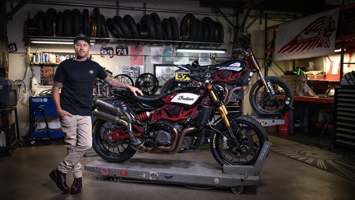 Indian Motorcycle et Roland Sands Design devoilent une collection d'accessoires inspirée de la course pour la FTR 1200