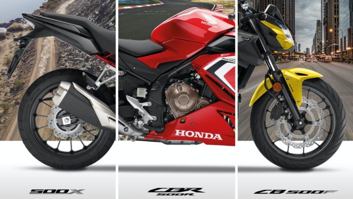 Honda CB500F, CBR500R ET CB500X