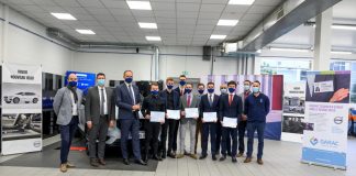 La première promotion de la classe Volvo Cars du GARAC diplômée