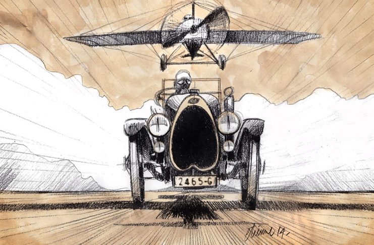 Les risque-tout chez Bugatti – entre l’avion et la voiture de course