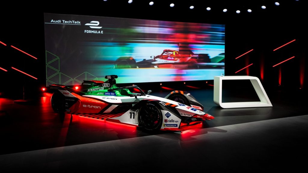 Audi présente la nouvelle e-tron FE07 engagée au championnat du monde de Formule E Audi e-tron FE07
