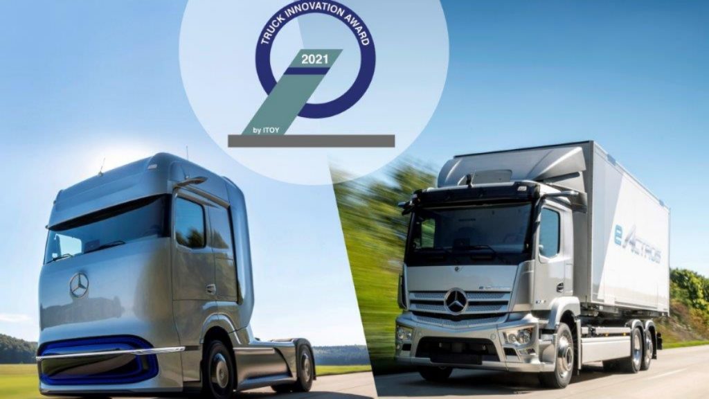 Mercedes-Benz eActros et Mercedes-Benz GenH2 Truck remportent le ‘Truck Innovation Award 2021’ Mercedes-Benz eActros