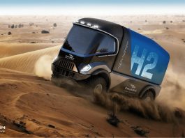 GAUSSIN - premier groupe au monde à engager des camions à hydrogène dans le rallye raid du Dakar