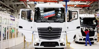 Le 25 000è camion Mercedes-Benz sorti des chaînes de l’usine d’assemblage Russe DK RUS de Naberezhnye Chelny (Tatarstan)