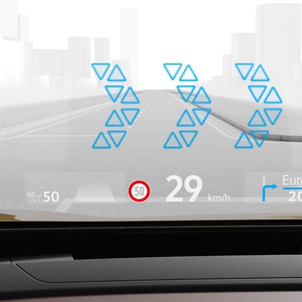 Volkswagen introduit l'affichage tête haute à réalité augmentée sur le segment des compacts