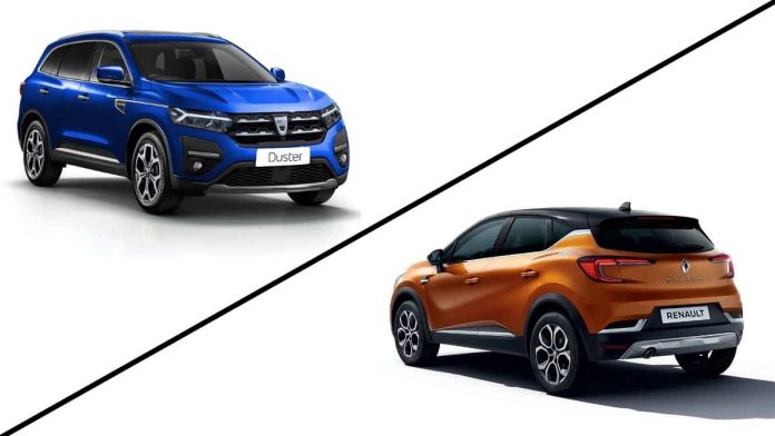 Dacia Duster vs Renault Captur