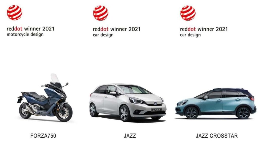 Honda remporte les ‘Red Dot Awards’ 2021 HONDA REMPORTE LES RED DOT AWARDS 2021