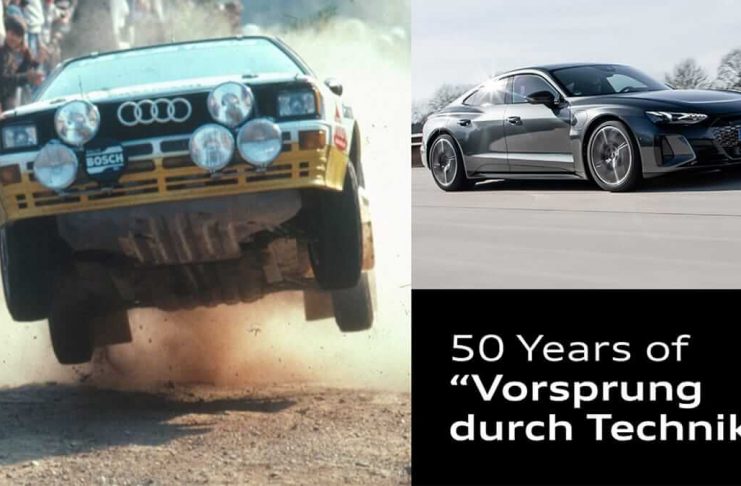 Audi fête les 50 ans du -Vorsprung durch Technik