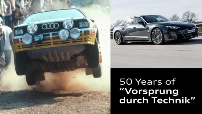 Audi fête les 50 ans du -Vorsprung durch Technik