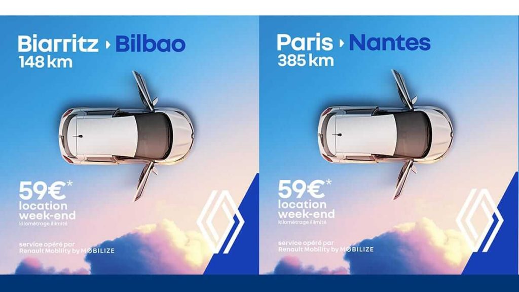 RENAULT ZOE AIRLINES : nouvelle campagne pour la location et le car-sharing opéré par mobilize Renault ZOE Airlines