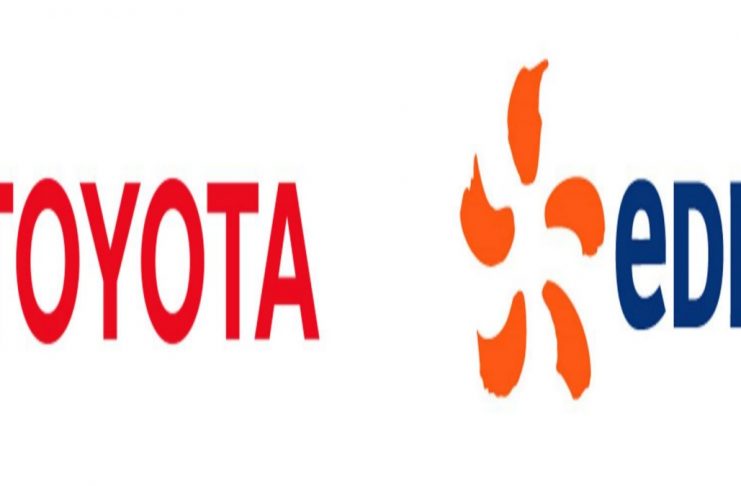 Logo EDF et Toyota