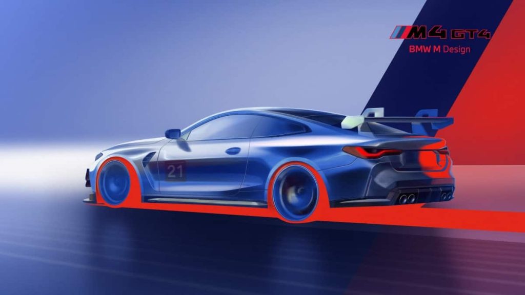 BMW tease sa nouvelle M4 GT4 BMW M4 GT4