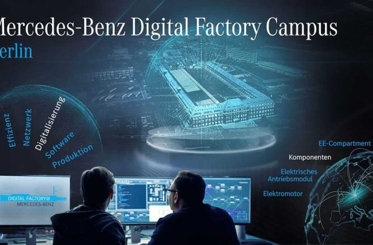 Faormbrication de moteurs électriques à flux axial à Berlin par Mercedes-Benz, Campus de l’usine numérique opérationnel en 2022