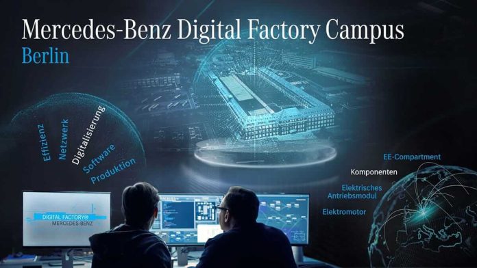 Faormbrication de moteurs électriques à flux axial à Berlin par Mercedes-Benz, Campus de l’usine numérique opérationnel en 2022