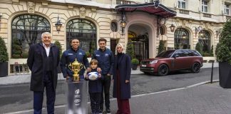 Land Rover ayant été confirmé comme cinquième partenaire majeur de la Coupe du Monde de Rugby 2023 en France Land Rover partenaire Coupe du monde de Rubgy 2023