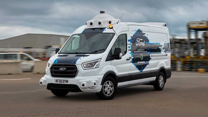 Ford teste un véhicule autonome dans un port de Londres