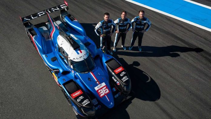 2022 - Alpine A480 Sances dessais sur le Circuit du Castellet Alpine A480 N36 Alpine Elf (Lapierre - Negrao - Vaxiviere)