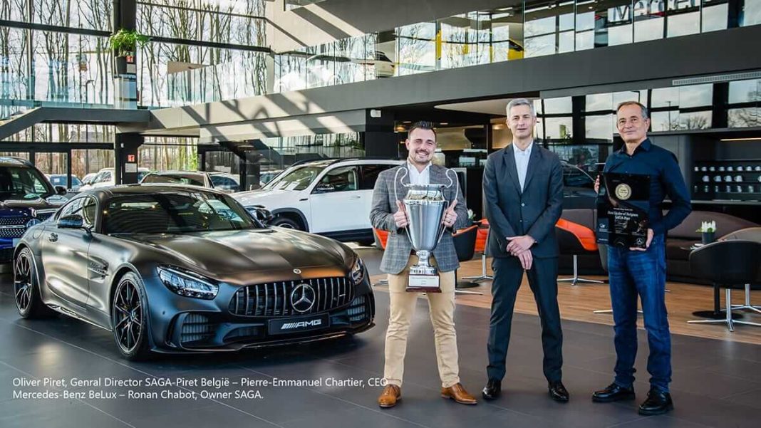 Le groupe SAGA-Piret couronné « Best Mercedes-Benz Dealer of the Year » pour la troisième année consécutive