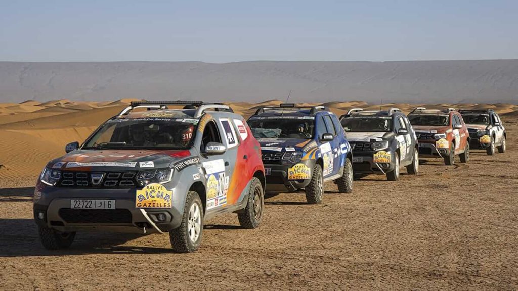 Rallye Acha des Gazelles 2022 3 Duster sur le podium