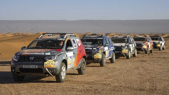 Rallye Acha des Gazelles 2022 3 Duster sur le podium